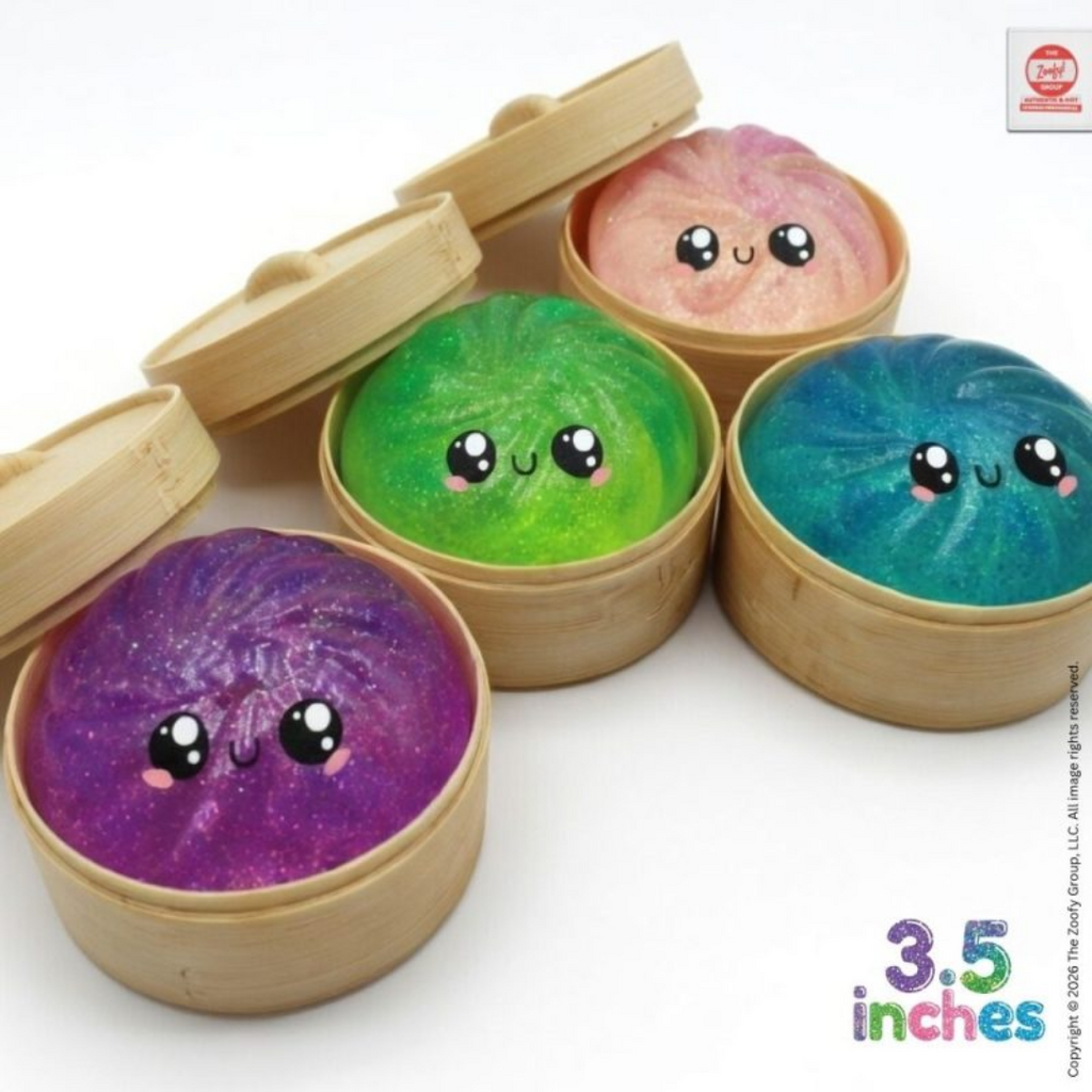 3.5" Mystery Glitter Dumpling Mini Squishies