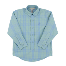 THE BEAUFORT BONNET COMPANY DEAN'S LIST DRESS SHIRT Audubon Park Plaid/Sarasota Sky
