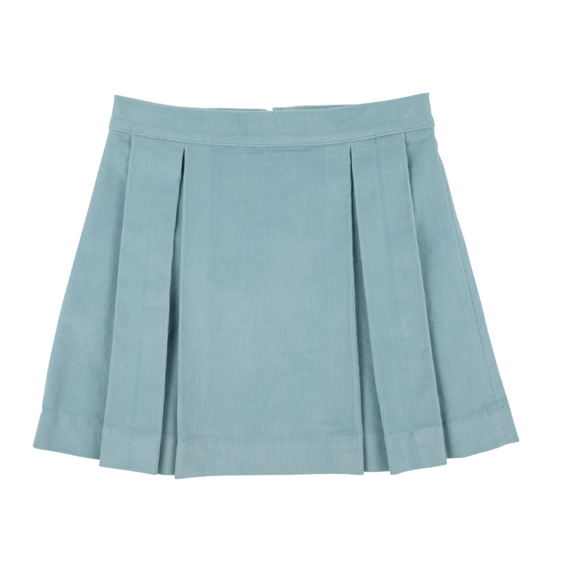 THE BEAUFORT BONNET COMPANY PARSON PLEATED SKIRT-CORDUROY Old Greenwich Green