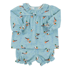 THE BEAUFORT BONNET COMPANY BON AIR BLOOMER SET-PIMA Fine Weather for Ducks/Sarasota Sky