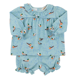 THE BEAUFORT BONNET COMPANY BON AIR BLOOMER SET-PIMA Fine Weather for Ducks/Sarasota Sky