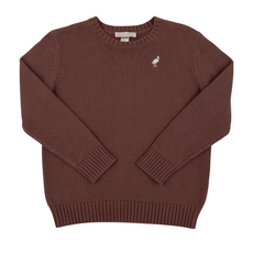 THE BEAUFORT BONNET COMPANY ISAAC'S SWEATER Gray Bay Brown/Palmetto Pearl