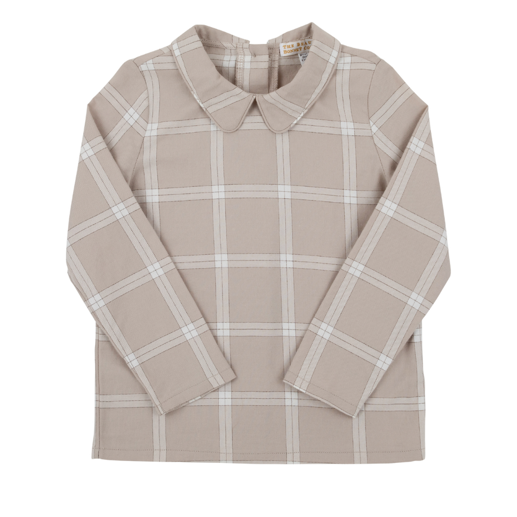 THE BEAUFORT BONNET COMPANY PETER PAN COLLAR SHIRT-FLANNEL-LS Thompson Park Plaid
