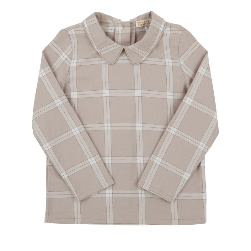 THE BEAUFORT BONNET COMPANY PETER PAN COLLAR SHIRT-FLANNEL-LS Thompson Park Plaid