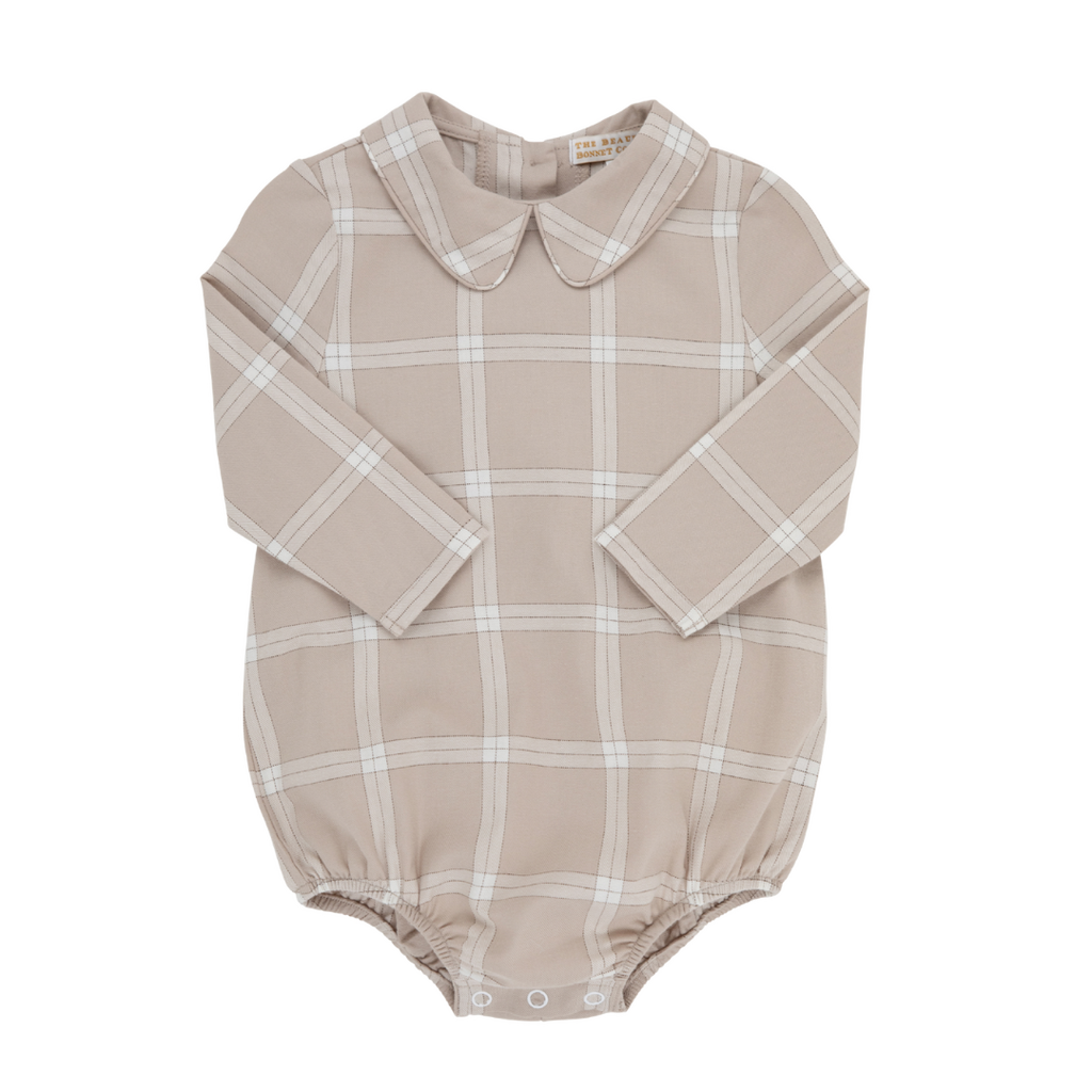 THE BEAUFORT BONNET COMPANY PETER PAN COLLAR-ONSIE-FLANNEL-LS Thompson Park Plaid