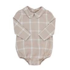 THE BEAUFORT BONNET COMPANY PETER PAN COLLAR-ONSIE-FLANNEL-LS Thompson Park Plaid