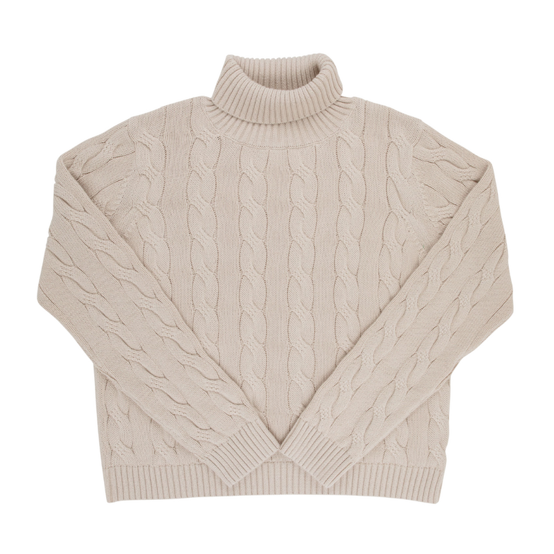 THE BEAUFORT BONNET COMPANY TOWNSEND TURTLENECK SWEATER Osprey Oatmeal