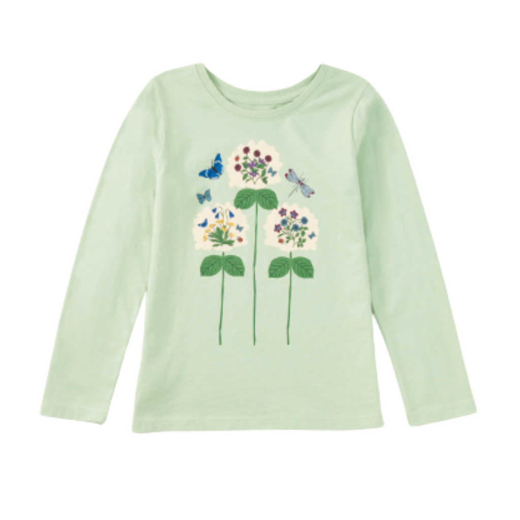 ENGLISH GARDEN GRAPHIC TEE Mint Cream