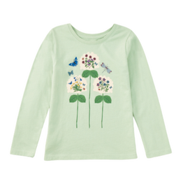 ENGLISH GARDEN GRAPHIC TEE Mint Cream