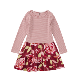 TIERED SKIRTED TWIRL DRESS Turkish Rose