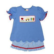 BANANA SPLIT Wheels On The Bus Girls Short Set