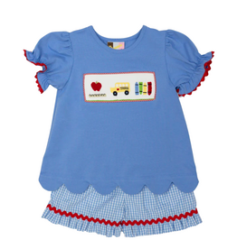 BANANA SPLIT Wheels On The Bus Girls Short Set
