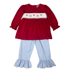 BANANA SPLIT Ho Ho Smocked Ruffle Pant Set