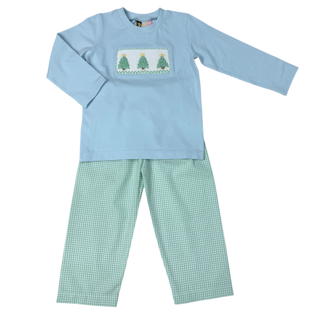 BANANA SPLIT O' Christmas Tree Boys Pant Set