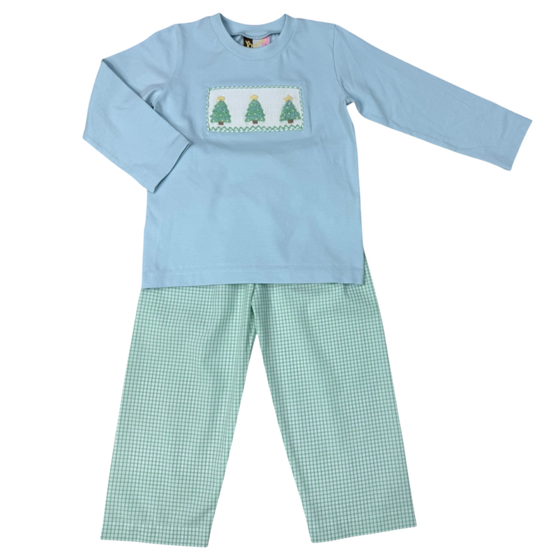 BANANA SPLIT O' Christmas Tree Boys Pant Set