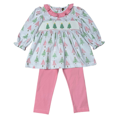 BANANA SPLIT O' Christmas Tree Legging Set