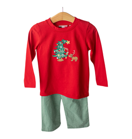 BANANA SPLIT Green & Grumpy Boys Pant Set