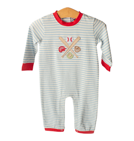 BANANA SPLIT Baseball Applique Boys Romper