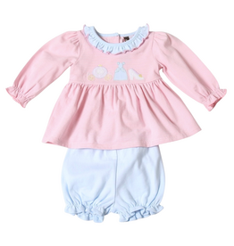 BANANA SPLIT Princess Applique Bloomer Set