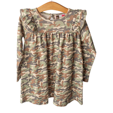 BANANA SPLIT LS Camo Dress