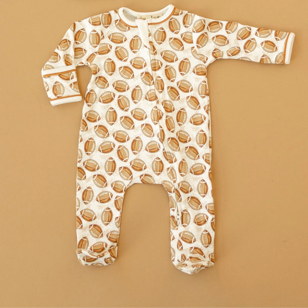 LUNA+ARLO LITTLE CHAMPS ZIPPER FOOTIE