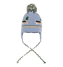 THE BEAUFORT BONNET COMPANY PARRISH POM POM HAT Sarasota Sky/Ducks
