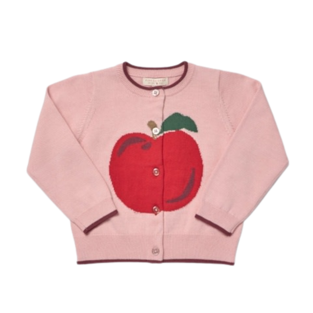 PINK CHICKEN Girls Maude Sweater - Crisp Apple