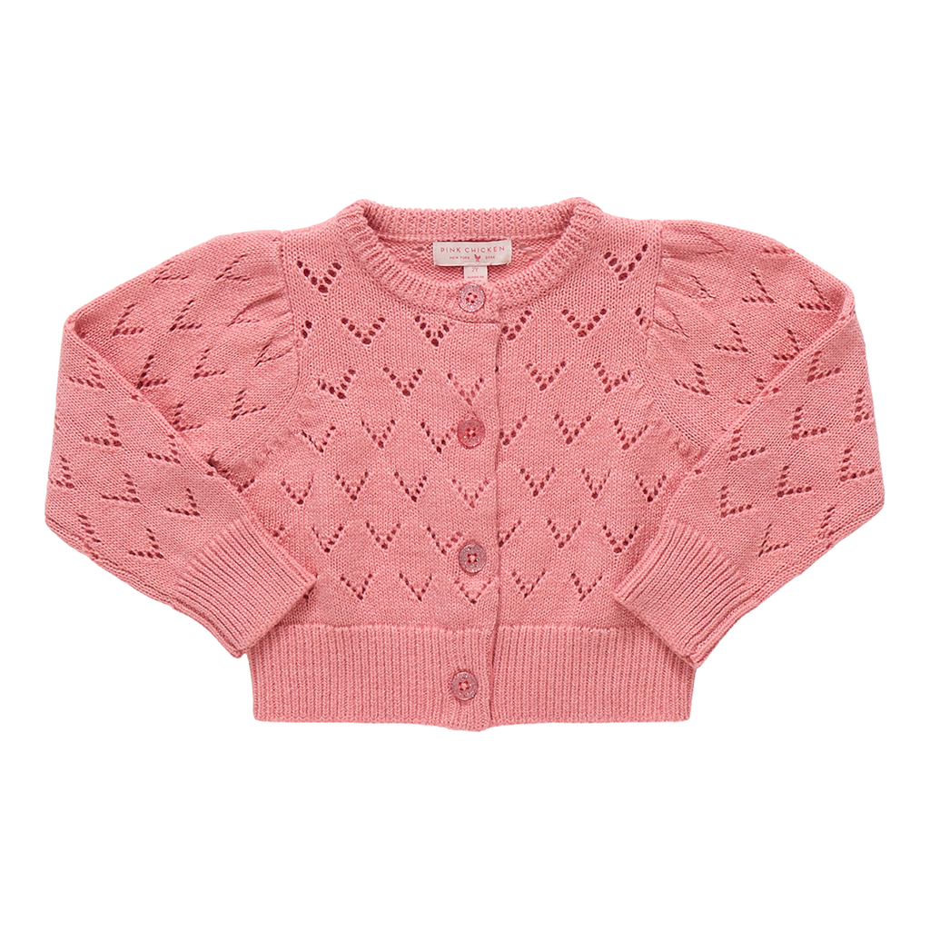 PINK CHICKEN Girls Connie Sweater - Pink  7Y