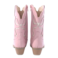 ROCKWILDE KEZEINE-Pink Boot With Bow