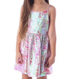 ROCKWILDE Gwynne Iridescent Sequin Dress