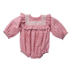 PINK CHICKEN Baby Girls Quinn Bubble - Small Paisley
