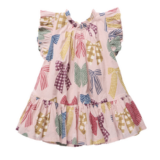 PINK CHICKEN Girls Harper Dress - Patterned Bows