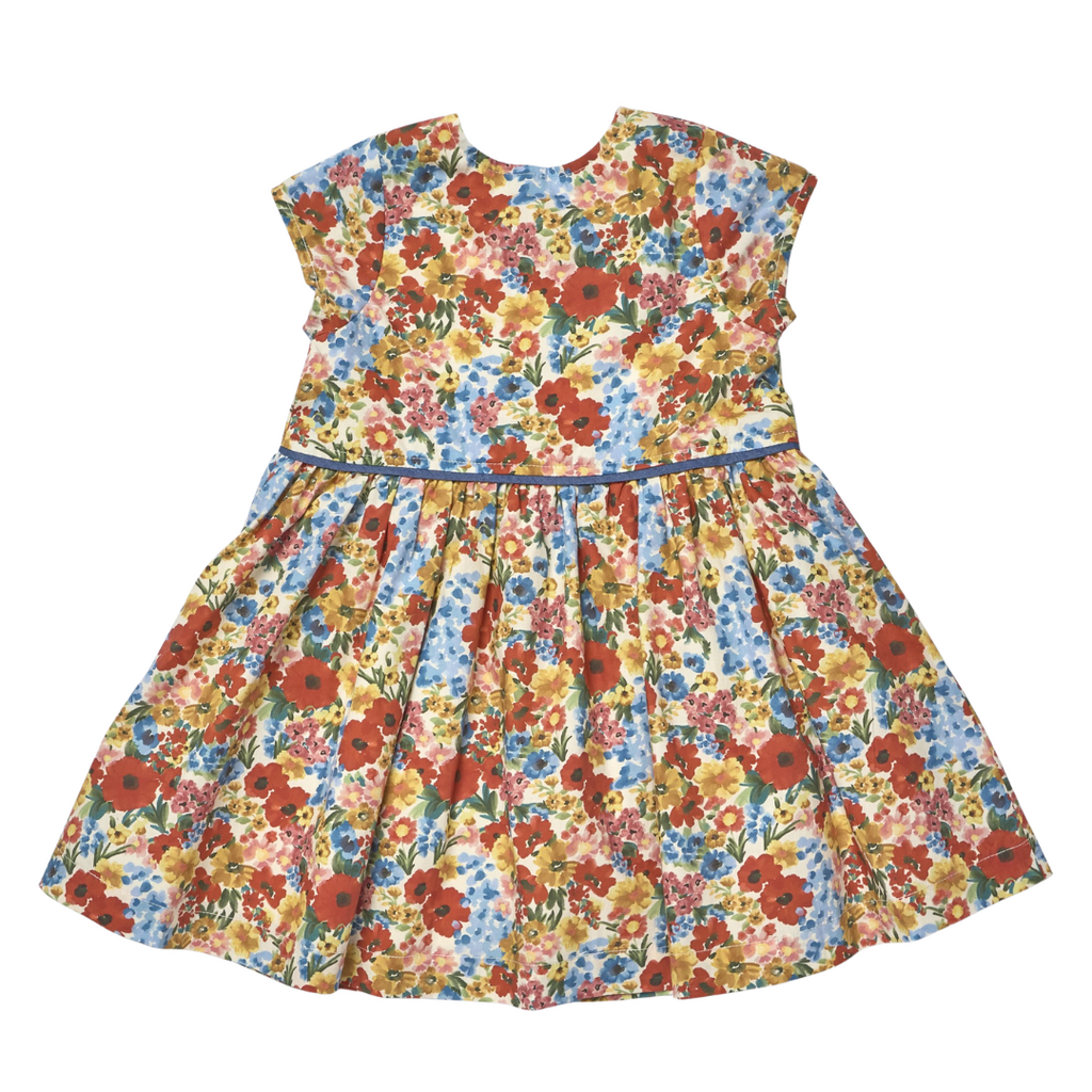 PINK CHICKEN Girls Fatima Dress - Watercolor Meadow