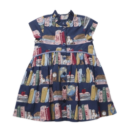 PINK CHICKEN Girls Fatima Dress - Bookshelf