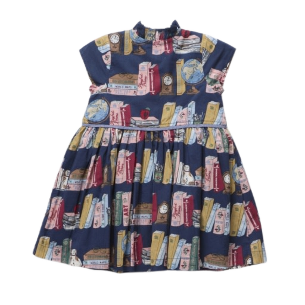 PINK CHICKEN Girls Fatima Dress - Bookshelf