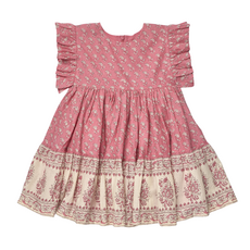 PINK CHICKEN Girls Kit Dress - Small Paisley