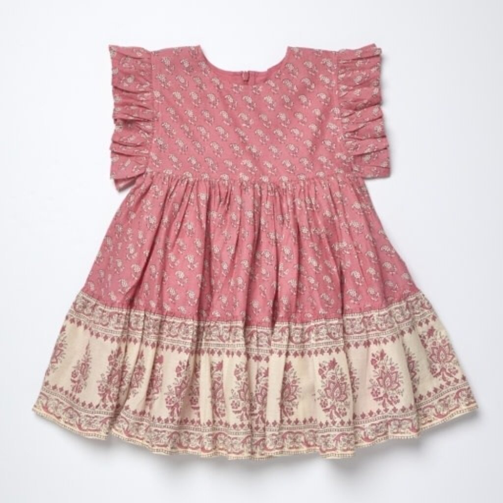 PINK CHICKEN Girls Kit Dress - Small Paisley