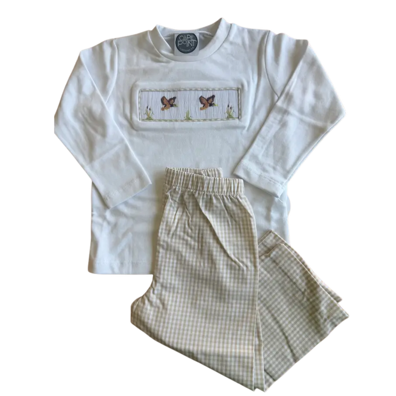 CAPE POINT Boy's LS Pant Set-Mallards