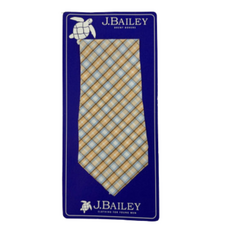 BAILEY BOYS LONG TIE-PECAN PLAID
