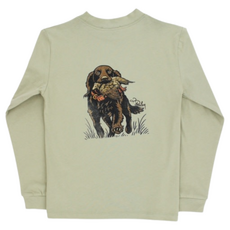J.BAILEY LS LOGO TEE-SPANEIL/PISTACHIO