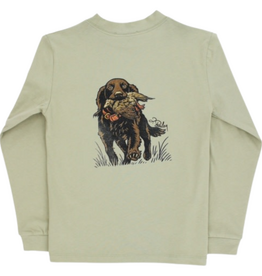 J.BAILEY LS LOGO TEE-SPANEIL/PISTACHIO