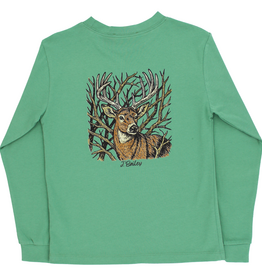 J.BAILEY LS LOGO TEE-BUCK/SAGE