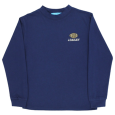 J.BAILEY LS LOGO TEE-FOOTBALL/NAVY