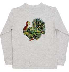 J.BAILEY LS LOGO TEE-TURKEY/OATMEAL