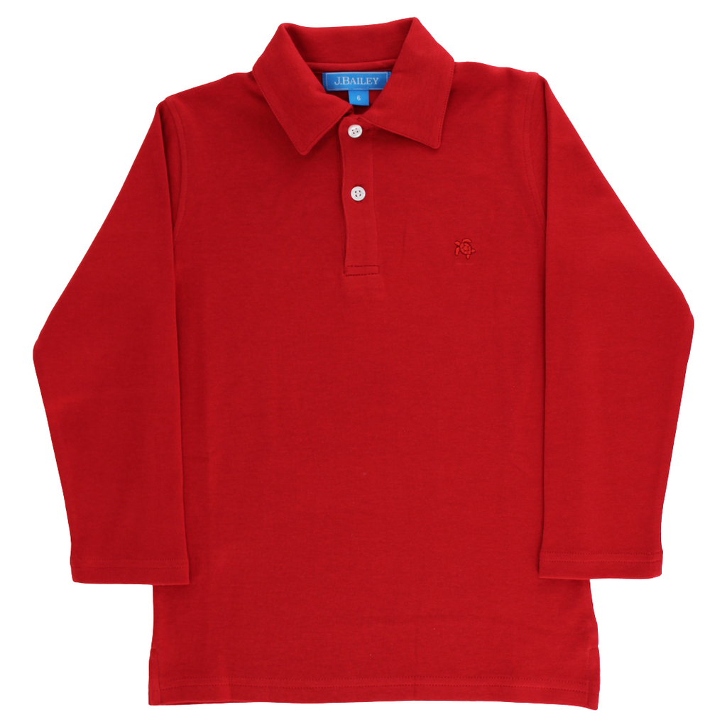 J.BAILEY LS HARRY POLO-RED