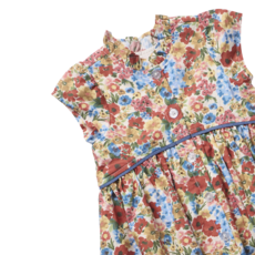 PINK CHICKEN Girls Fatima Dress - Watercolor Meadow
