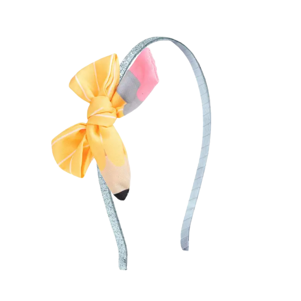 SWEET WINK School Days Pencil Bow Headband - Back To School
