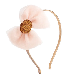 SWEET WINK Pumpkin Tulle Bow Headband