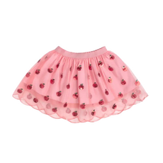 SWEET WINK Apple Sequin Scalloped Tutu Skirt