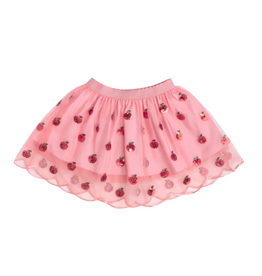 SWEET WINK Apple Sequin Scalloped Tutu Skirt